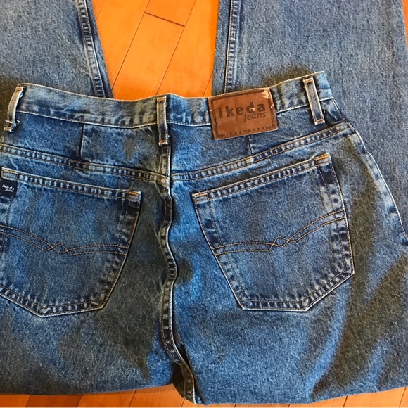 Vintage Ikeda Jeans size 31 Made in Canada Unisex loose fit. Light wash - Picture 2 of 10